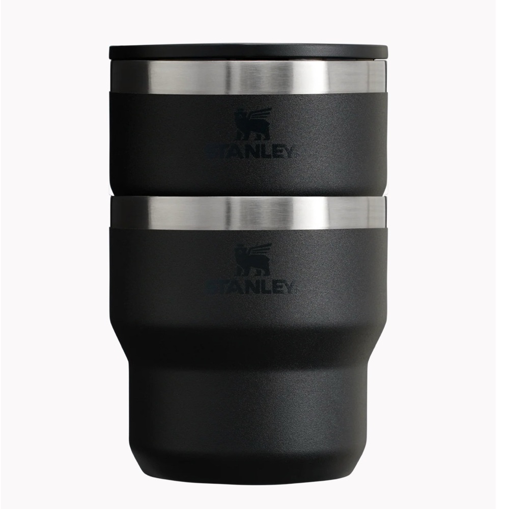 Stanley Matte Black and Silver Travel Tumblers